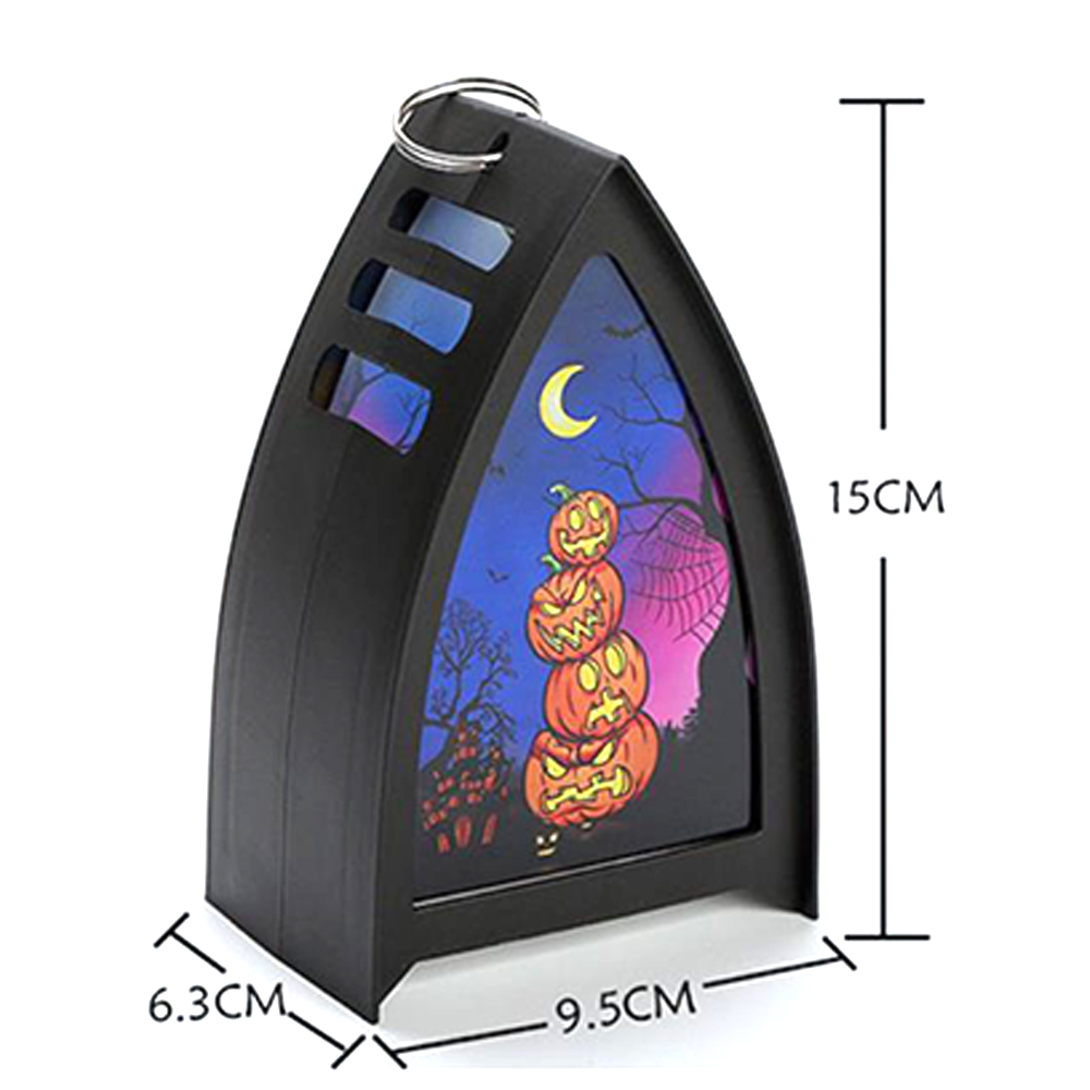 Christmas Halloween Storm Lantern LED Electronic Candle 3