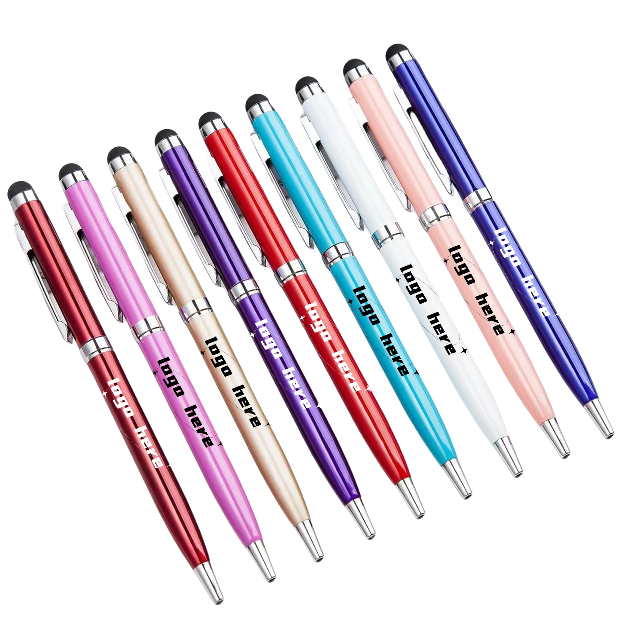Metallic Slim Twister Stylus Ballpoint MOQ100 1