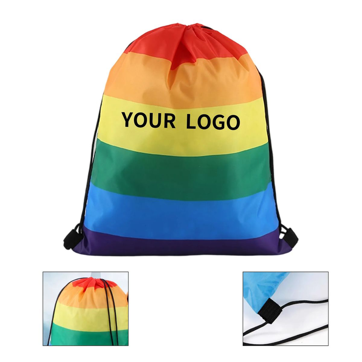 Durable Terylene Pride Drawstring Bag for Festivals 1