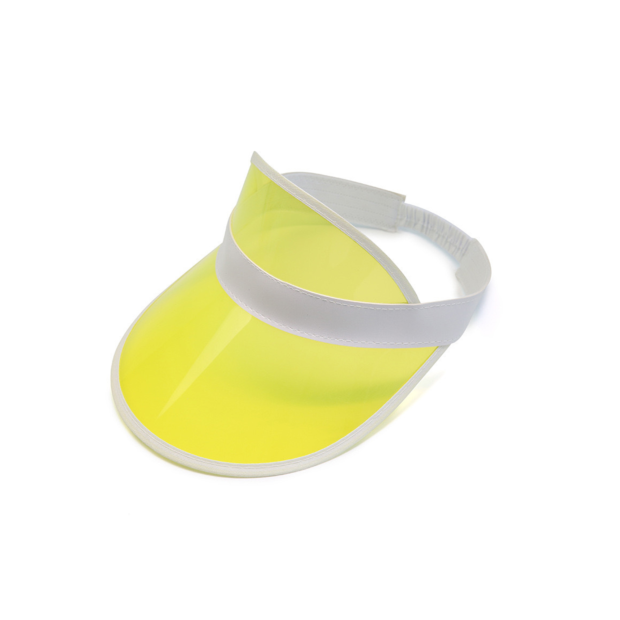 Plastic Clear UV Protection Sun Visor With Elastic Band 7