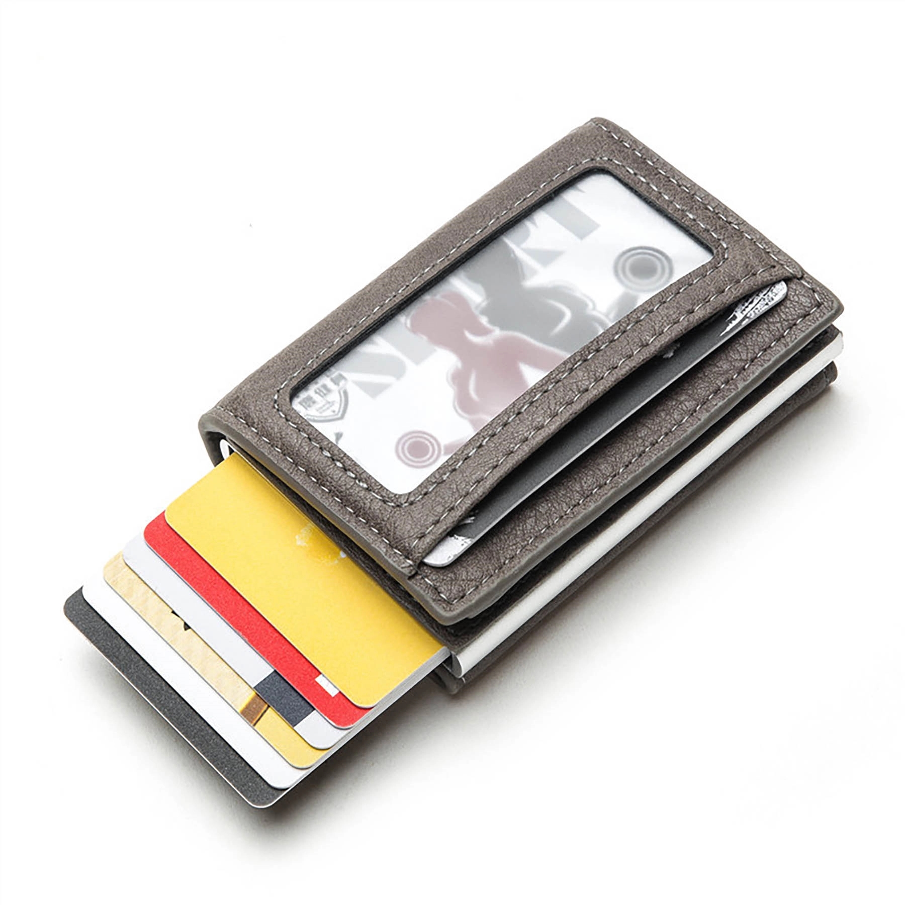 Slim RFID Wallets for Men Genuine Leather Front Pocket 4
