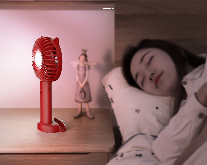 3 Speed Portable USB Mini Fan with Light 2