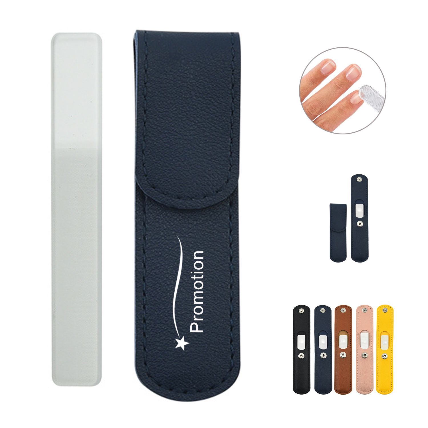 Glass Nail File With Pu Case 2