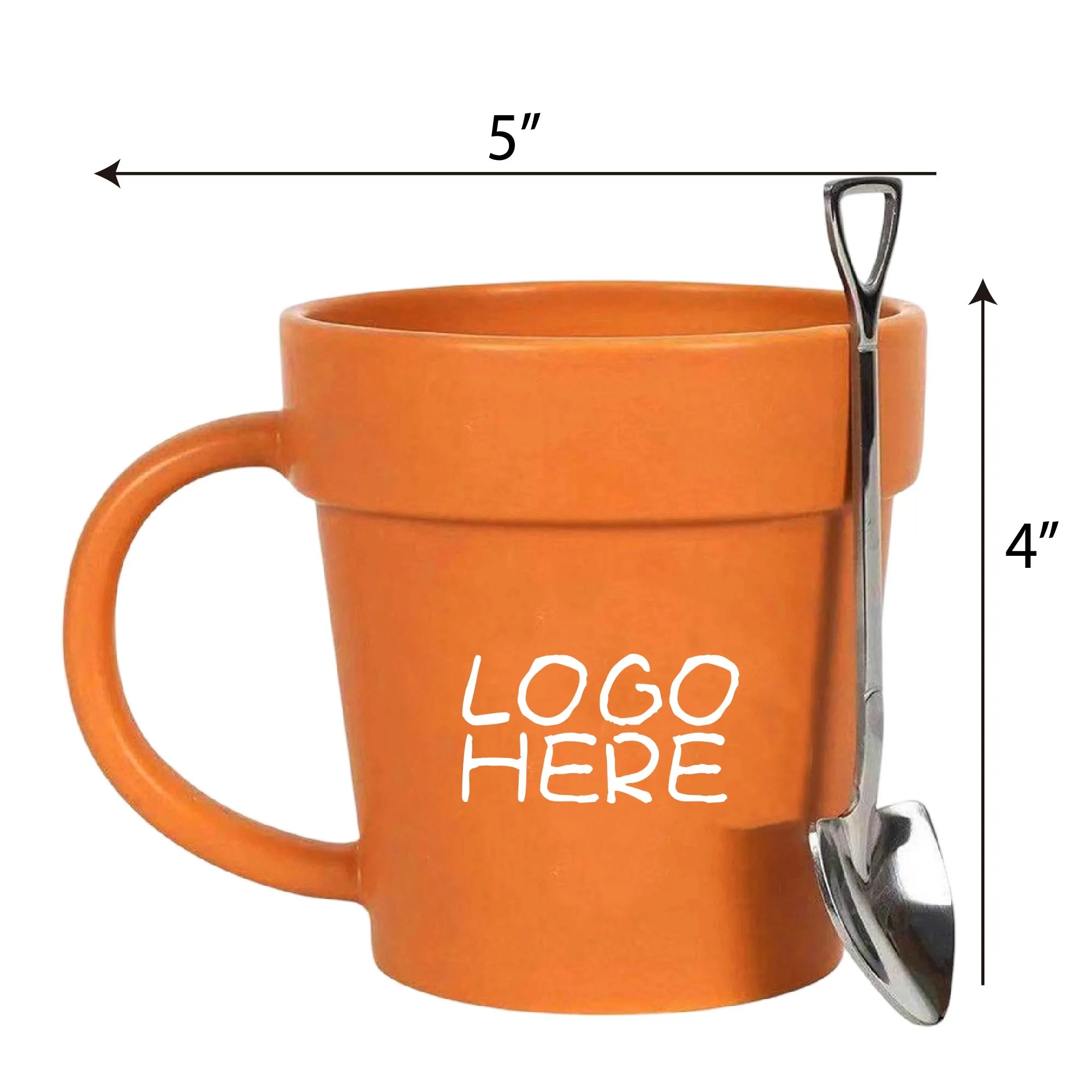 Plant Lover Mug with Metallic Shovel 2