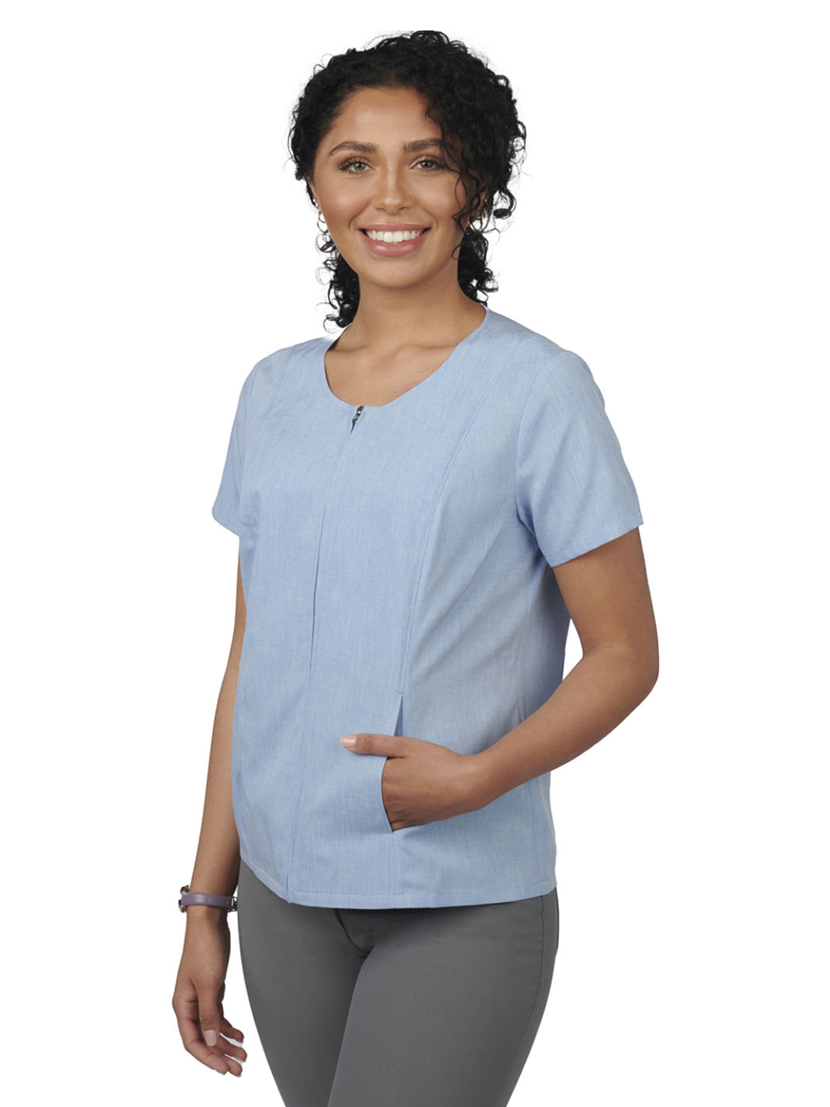 Edwards Industries - Women's Scoop Neck Full-Zip Tunic 8