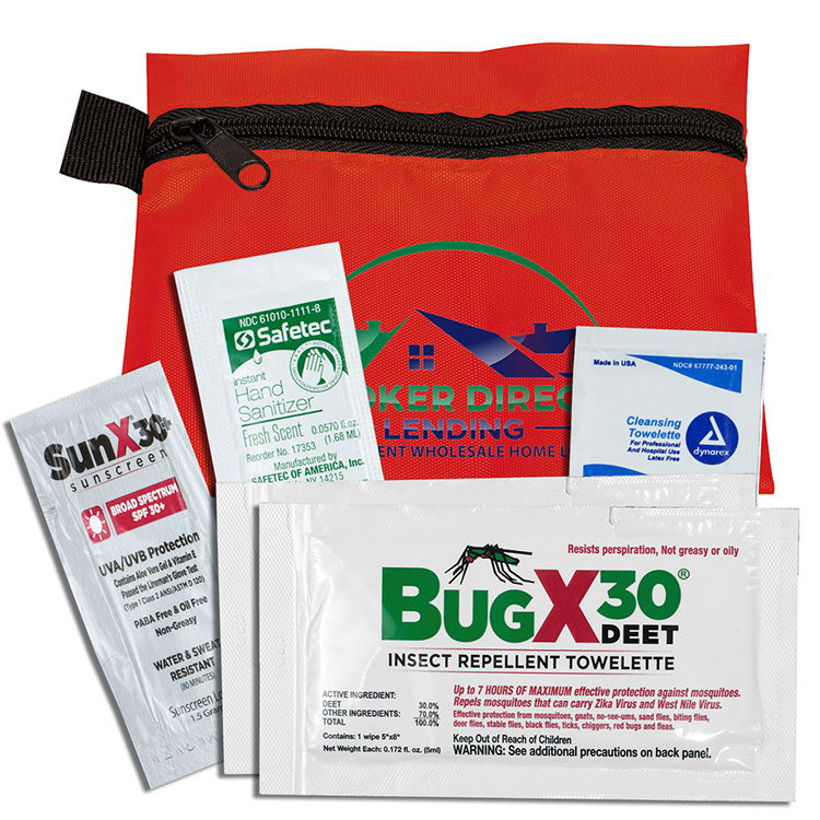 'Stay Safe Kit' 5 Piece Insect Repellent Kit in Zipper Pouch 5