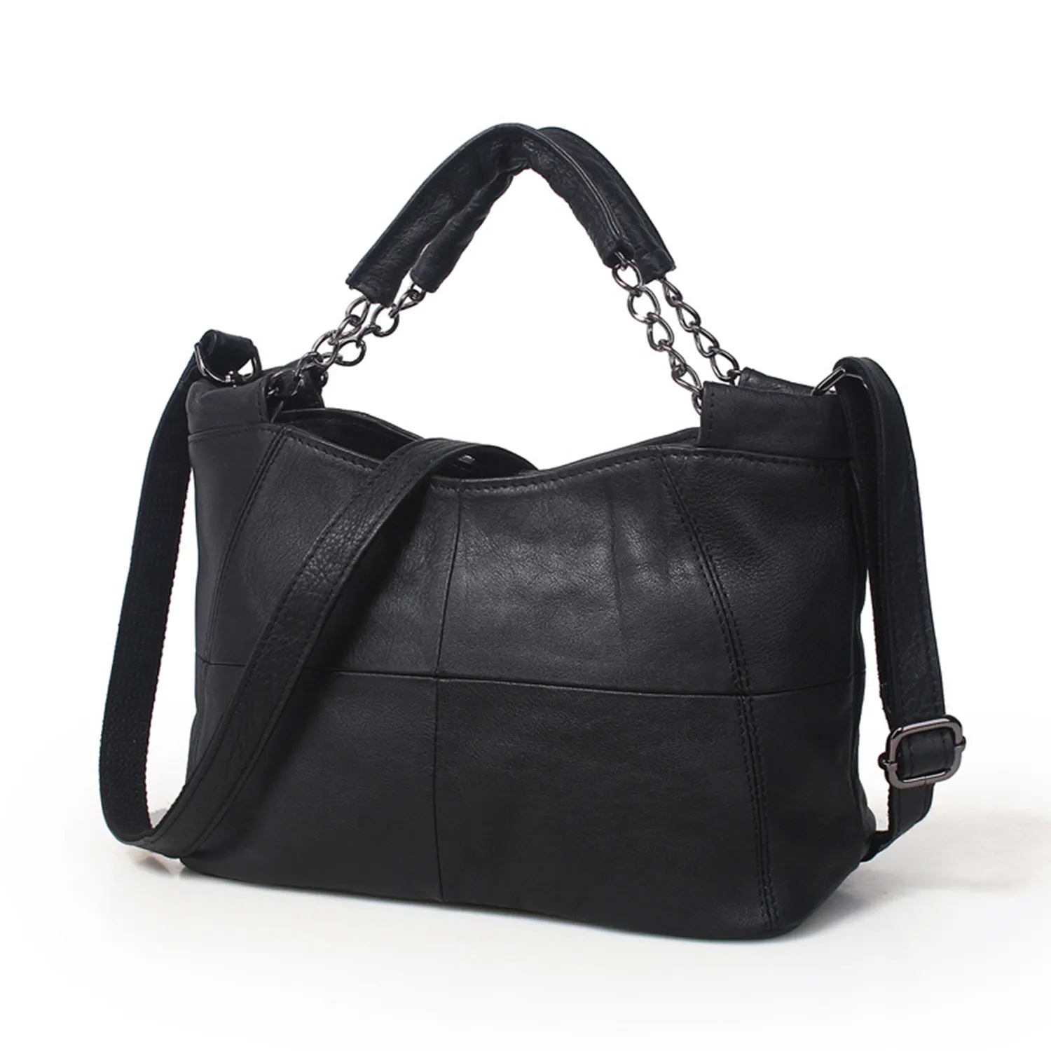 Genuine Leather Chain Handle Bag 14