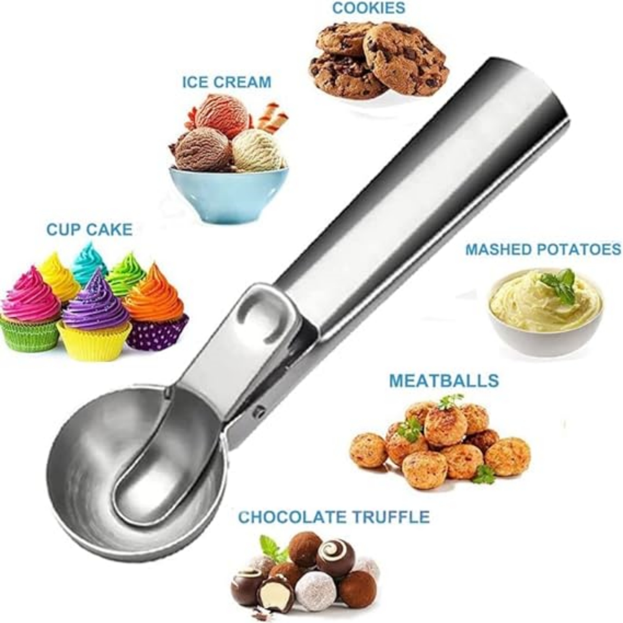 Premium Ice Cream Scoop With Trigger 3
