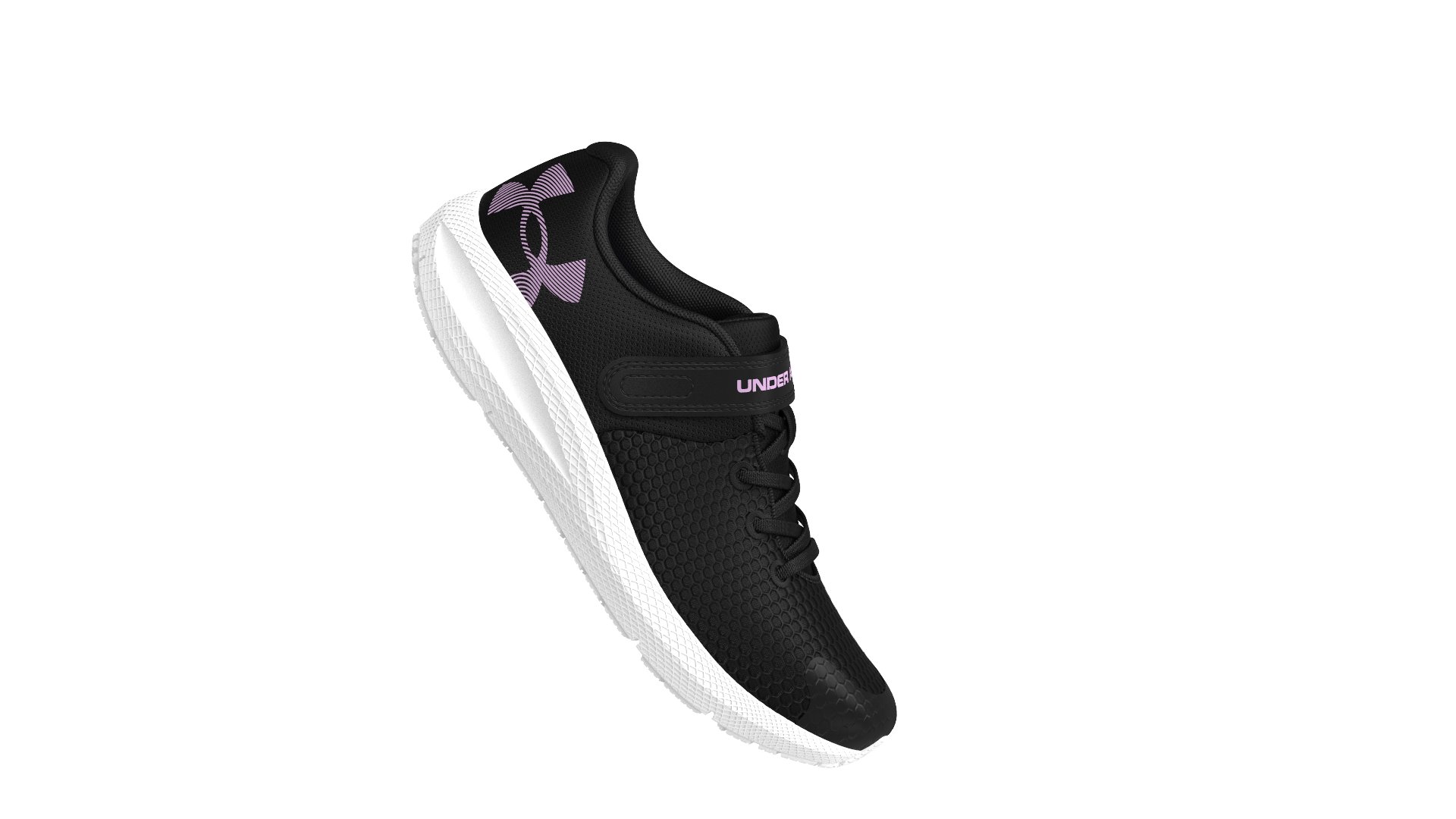 UA Pursuit 2 AC Big Logo Girls' Pre-School Running Shoes 2