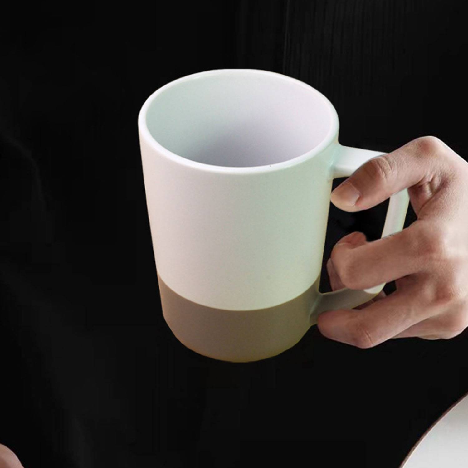 17 oz Two-Tone Ceramic Coffee Mug 9