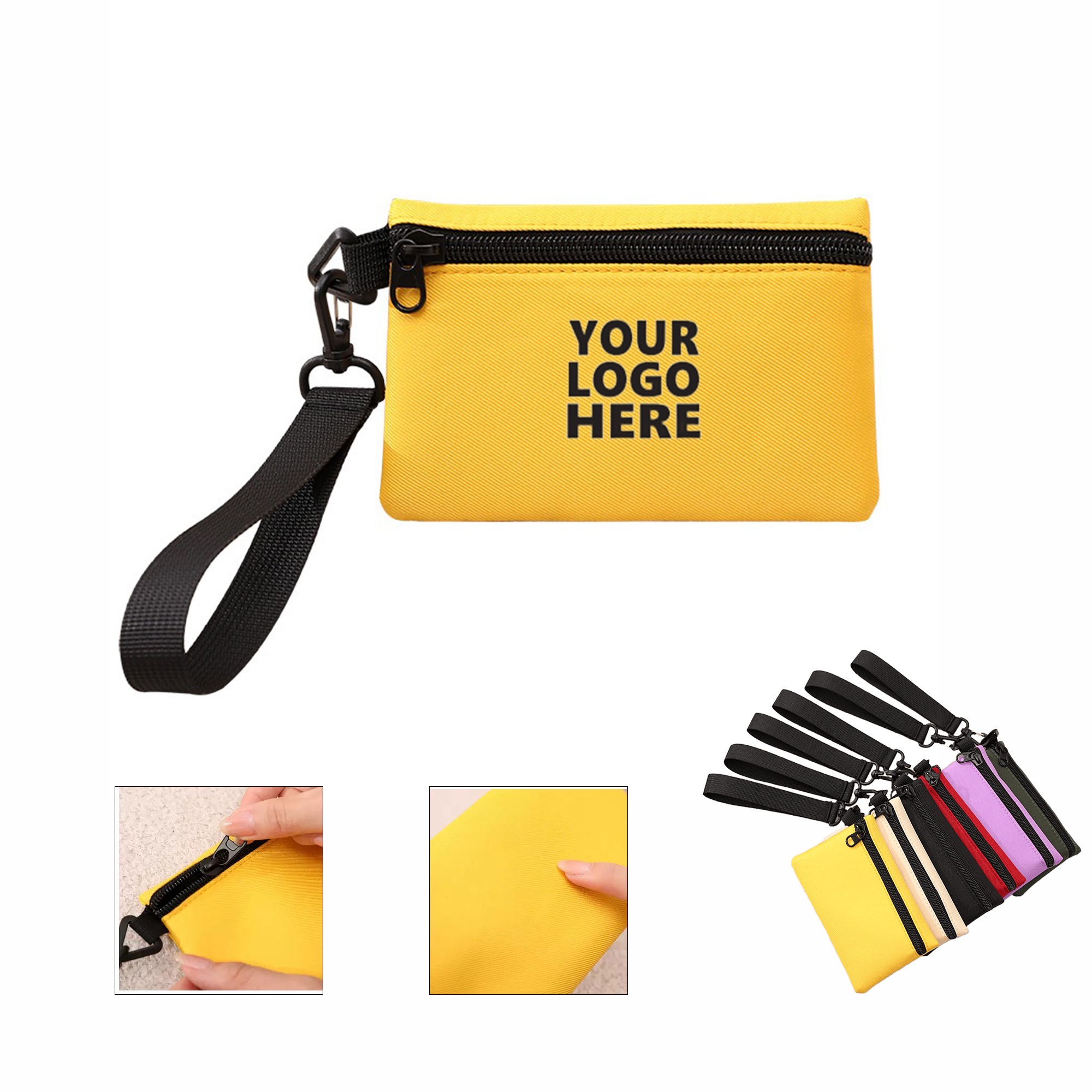Wristband Canvas Wallet MOQ 10pcs 2