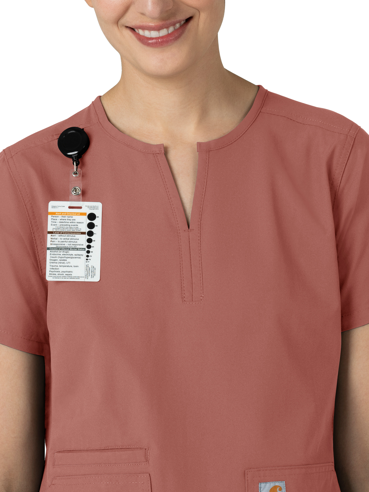 Carhartt Scrubs - Force Essentials - Women's Three-Pocket Notch Neck Top 3