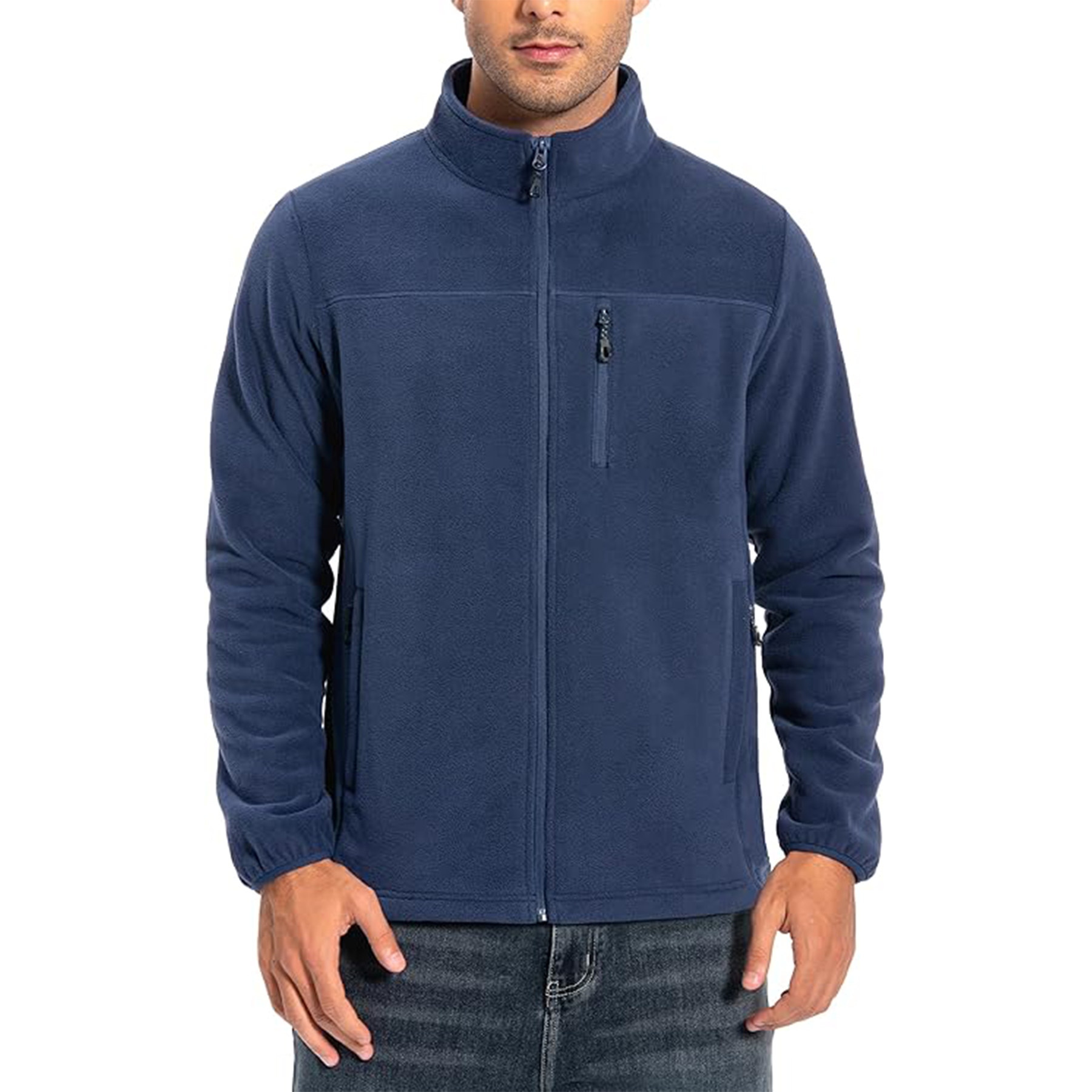 Men Lightweight Polar Fleece Jacket 8