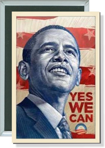 Obama Yes We Can, Political Button