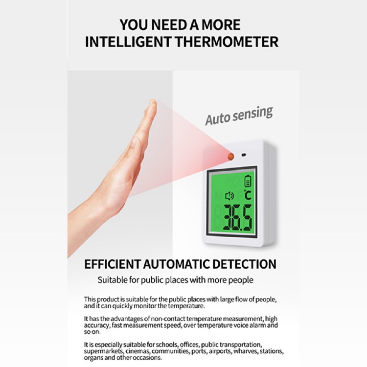 Intelli-Meter Touchless Wall Mount Infrared Thermometer 14