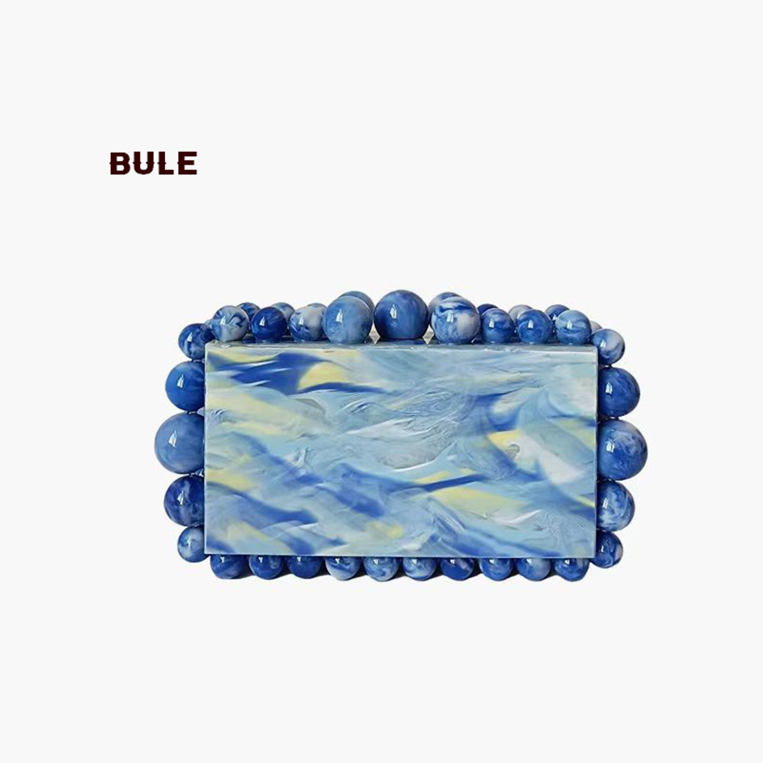 Pearl Marble Acrylic Clutch Crossbody Bag 4