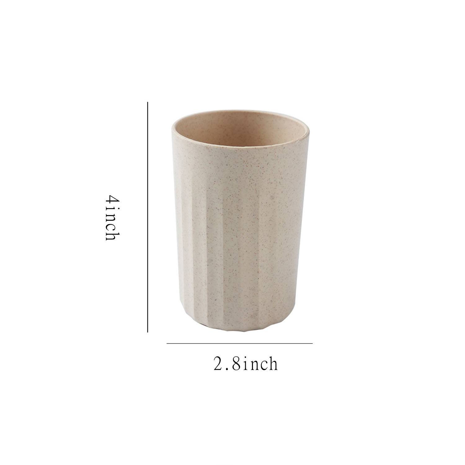 10oz striped simple household toothbrush cup 2