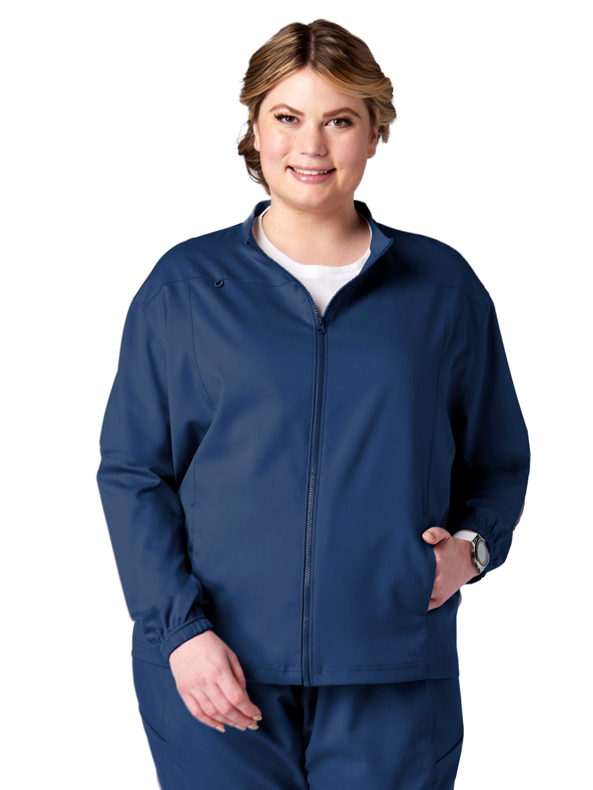 Meta Scrubs - Unisex 2-Pocket Zip Front Jacket 13
