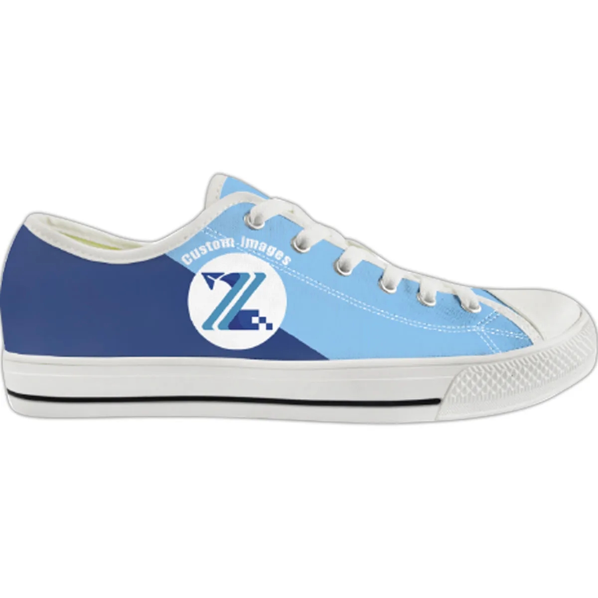 Classic Low Top Canvas Shoes (Tongue Printable) 2