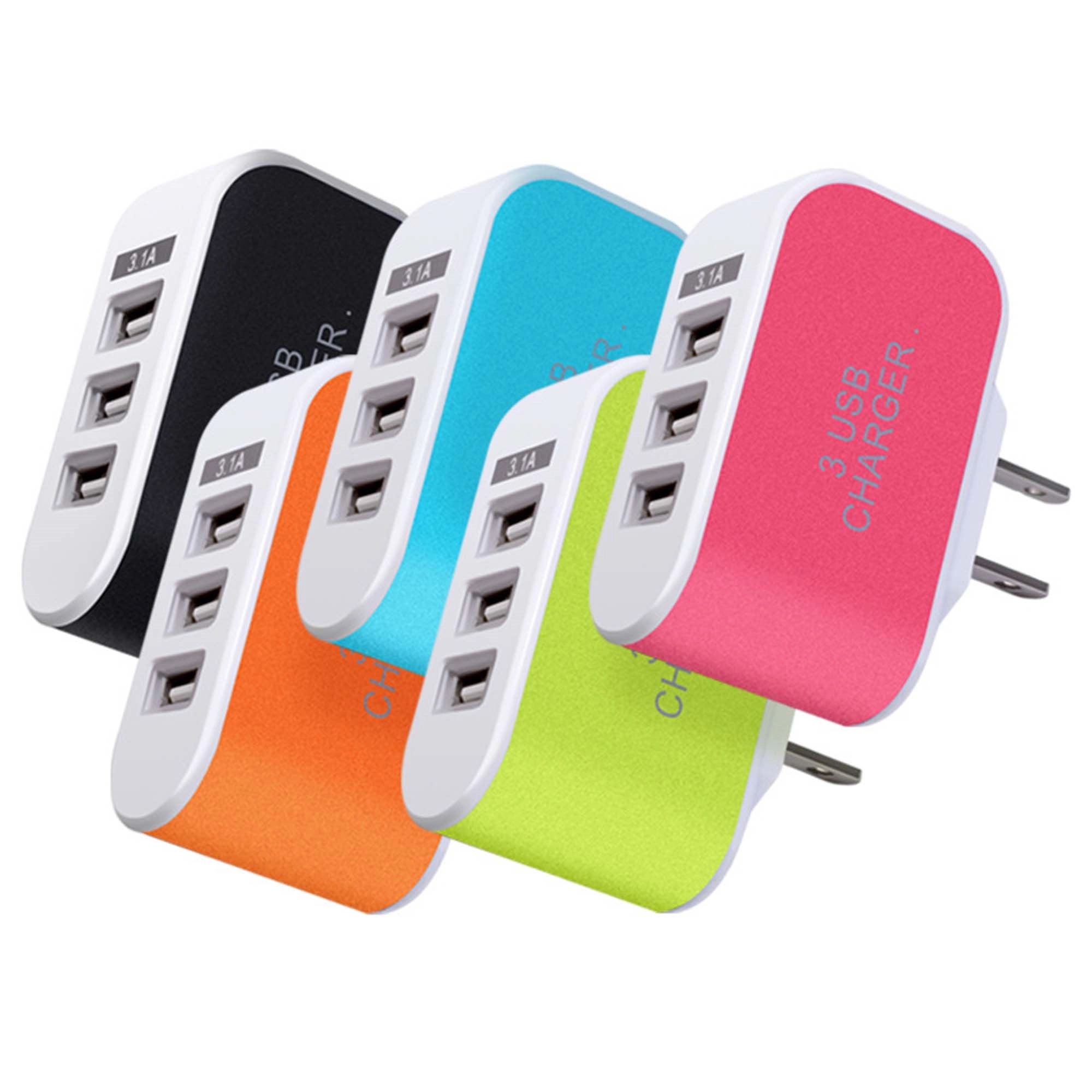 3-Port USB Travel Fast Charger 5