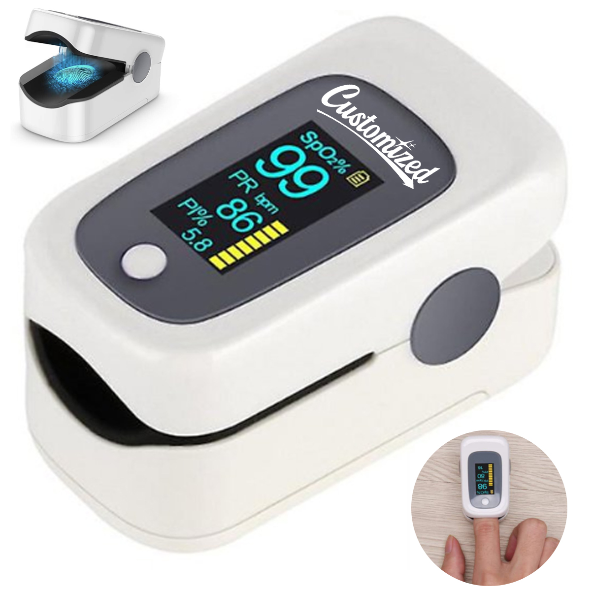 LED Fingertip Pulse Oximeter with SpO2 Display 3