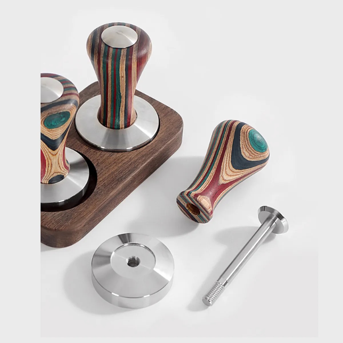 Custom Personalise Portable Hand Spring Loaded Coffee Tamper 2