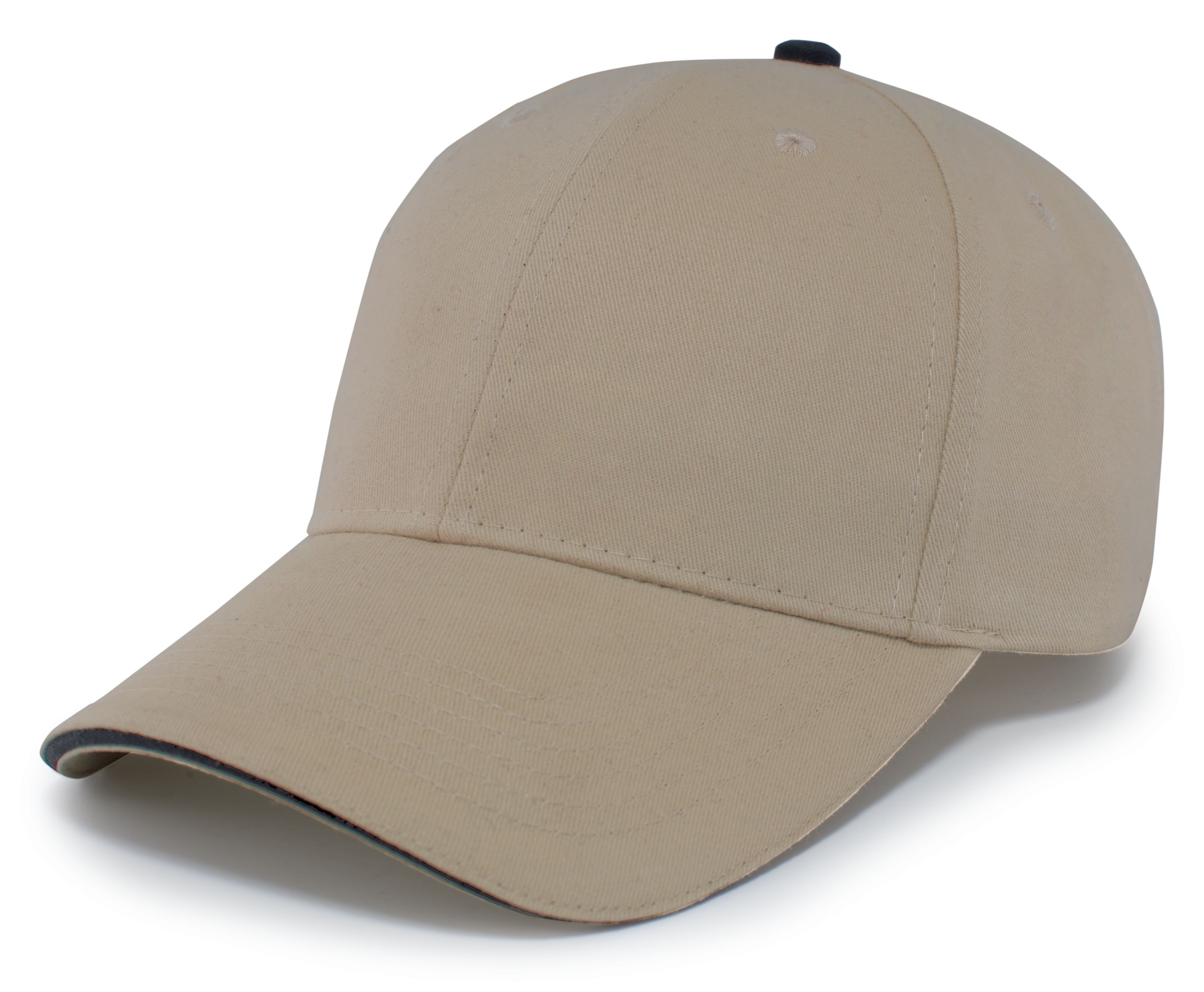 Brushed Twill Cap With Sandwich Bill 2