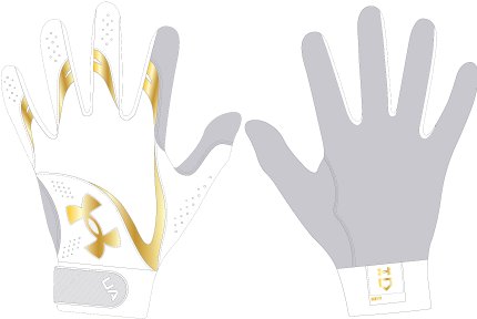 Women's UA Radar Batting Gloves 10