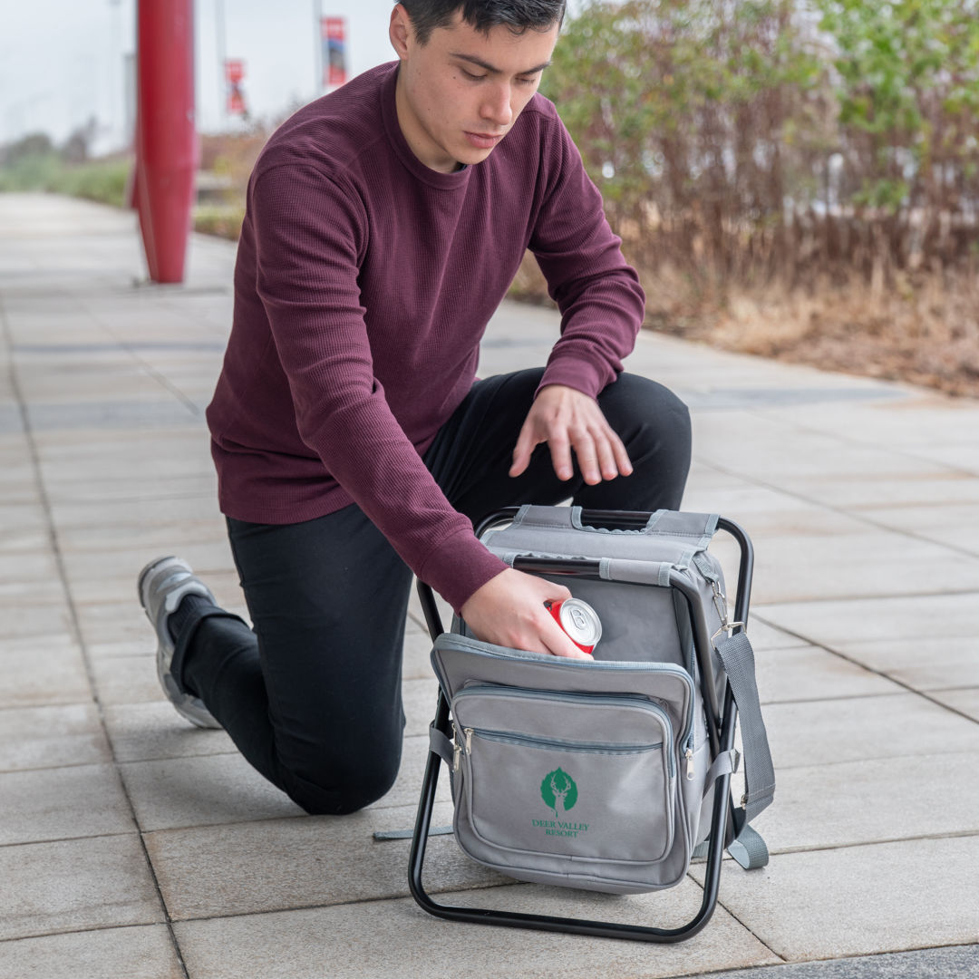 Riverbend Foldable Cooler Backpack & Chair 2