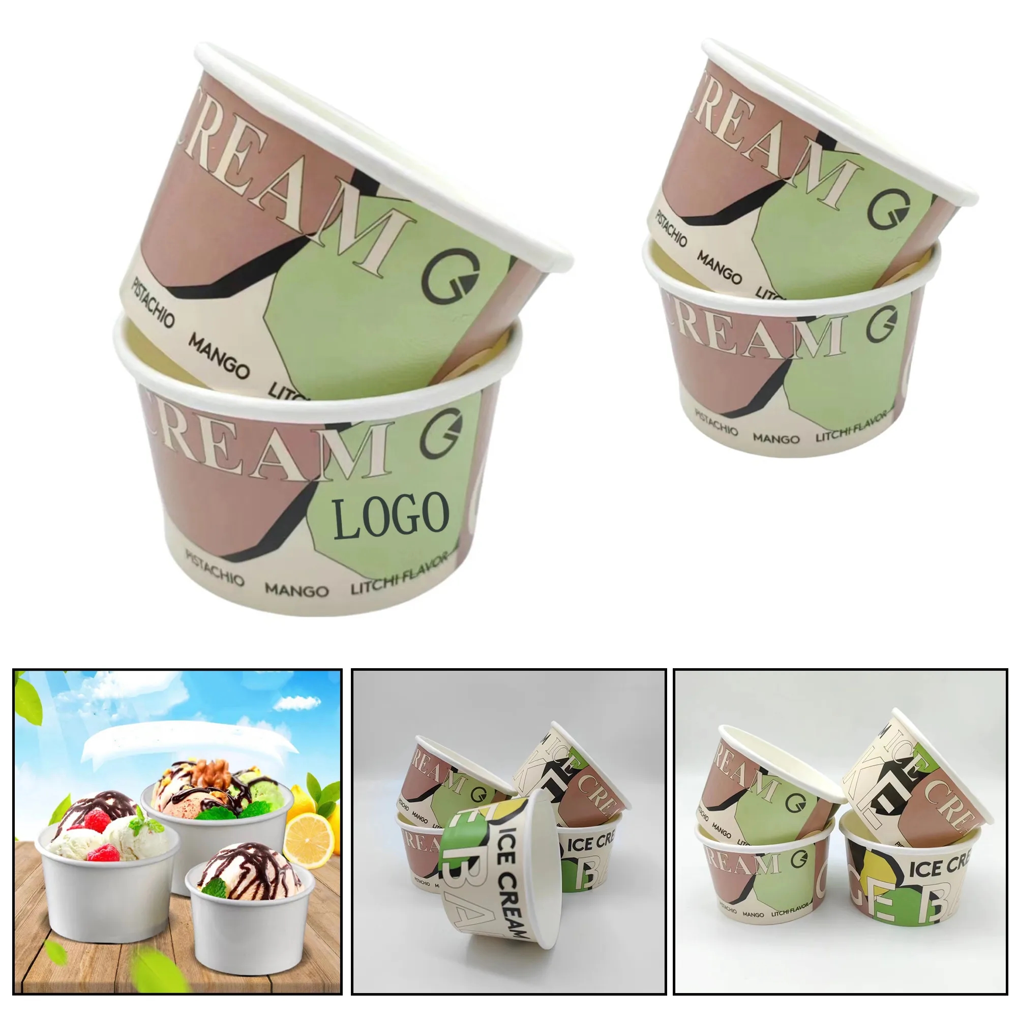 8oz Disposable Ice Cream Bowl 2