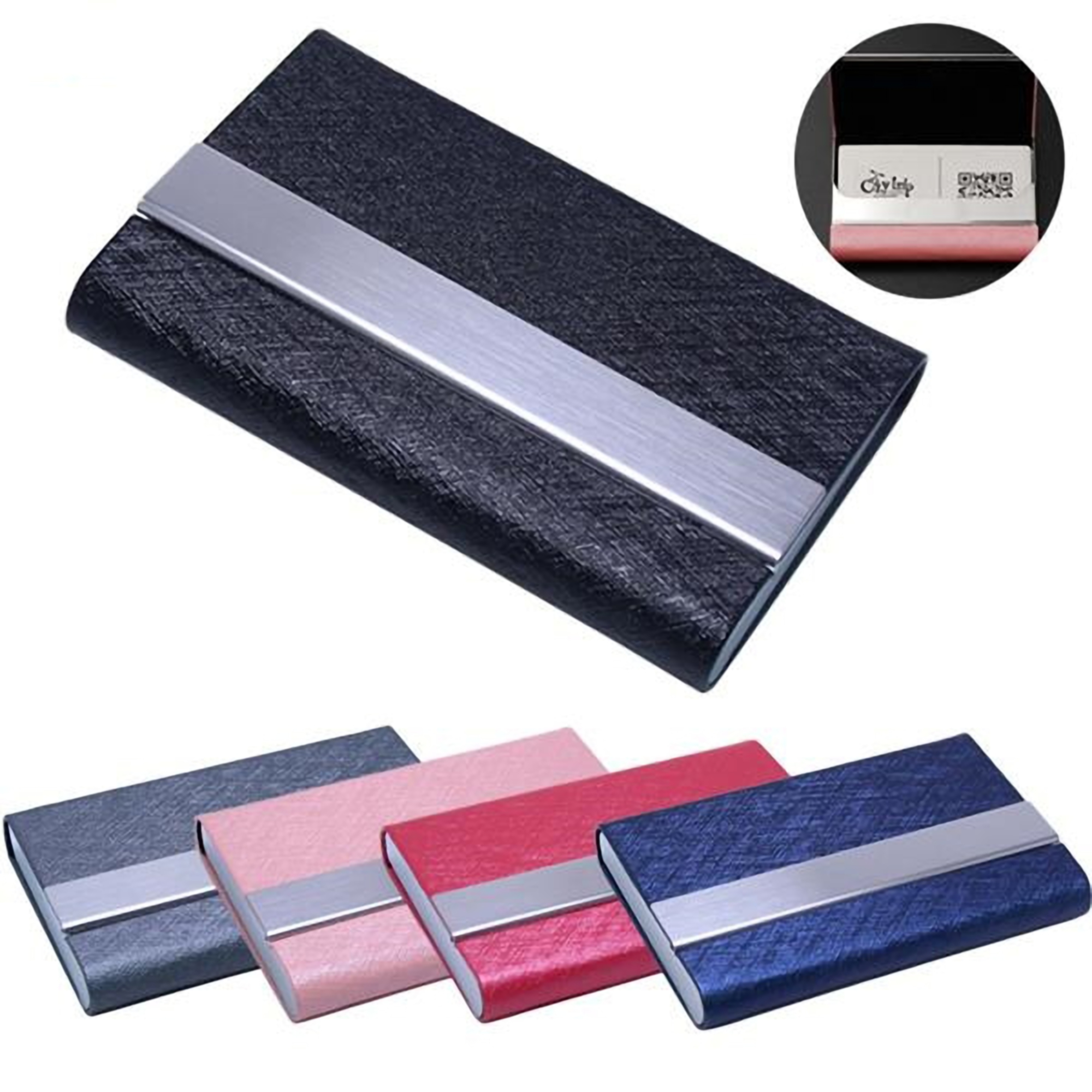 Slim Aluminum Business Card Case 3
