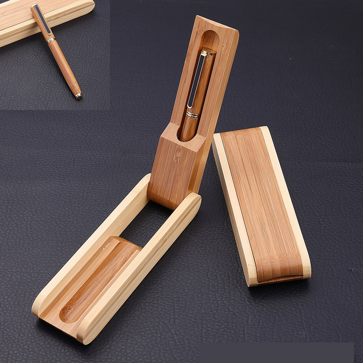 Eco-Friendly Bamboo Pen Set for School Supplies 4