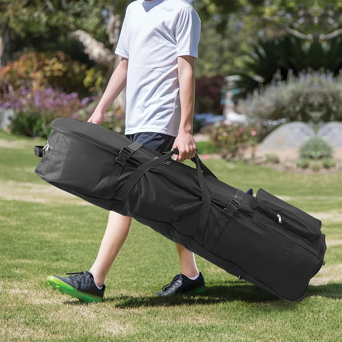 Outdoors Soft Waterproof Golf Travel Club Bag With Wheels 7