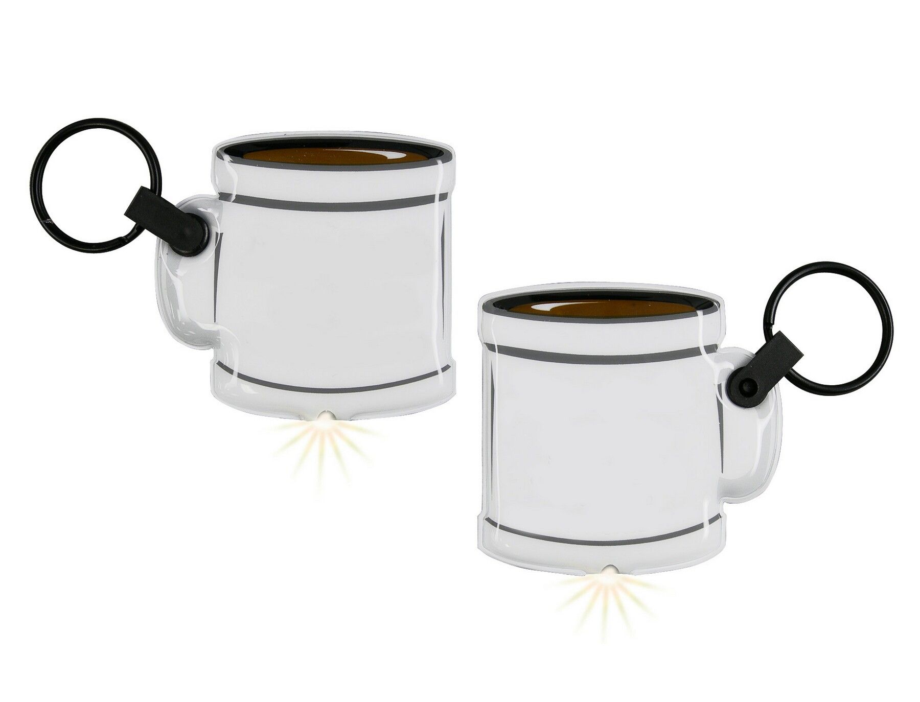 ShapeLights™ Color-A-Shape Key Ring Flashlight (Coffee Cup)