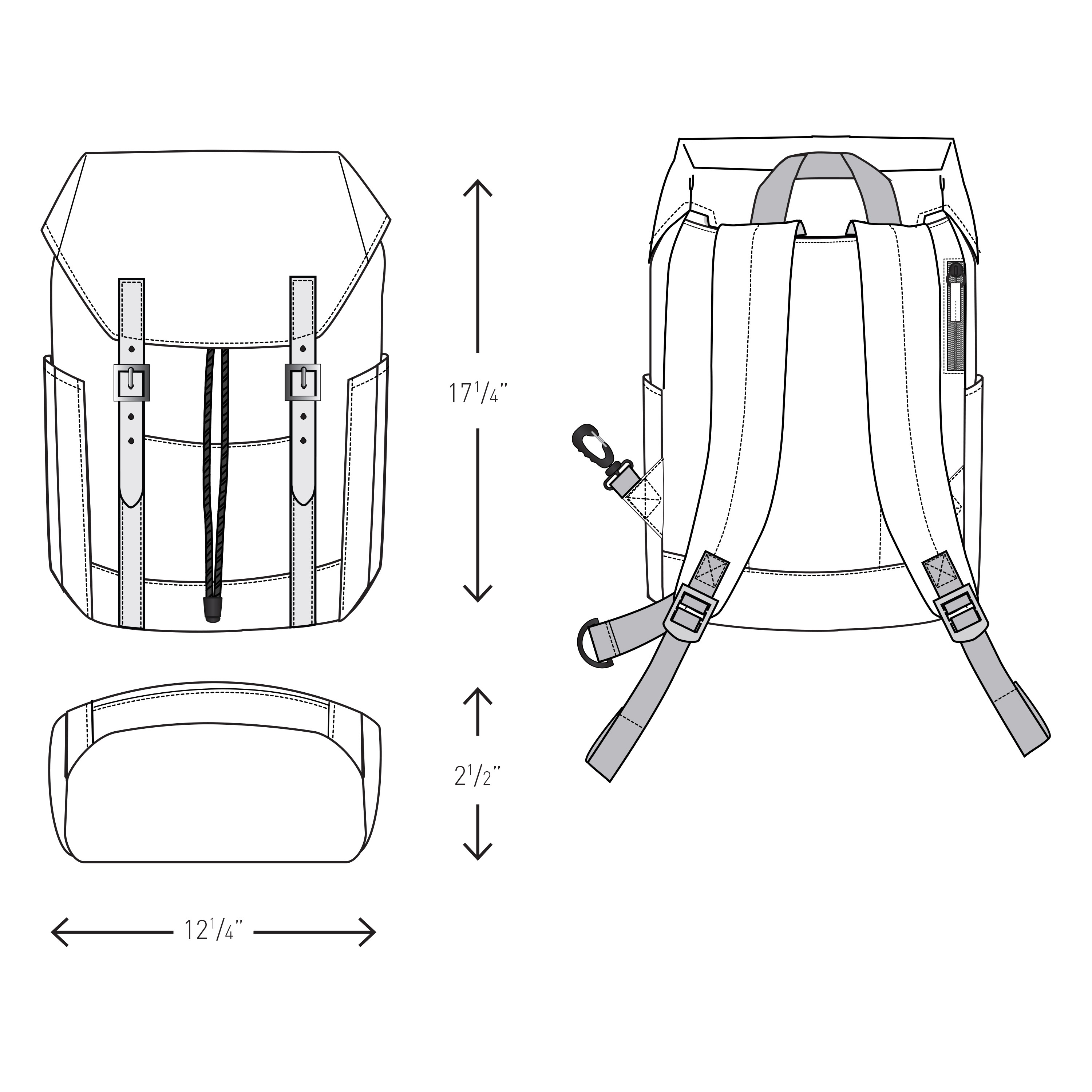 Nomad must haves flip-top backpack, custom backpack with logo imprint 2