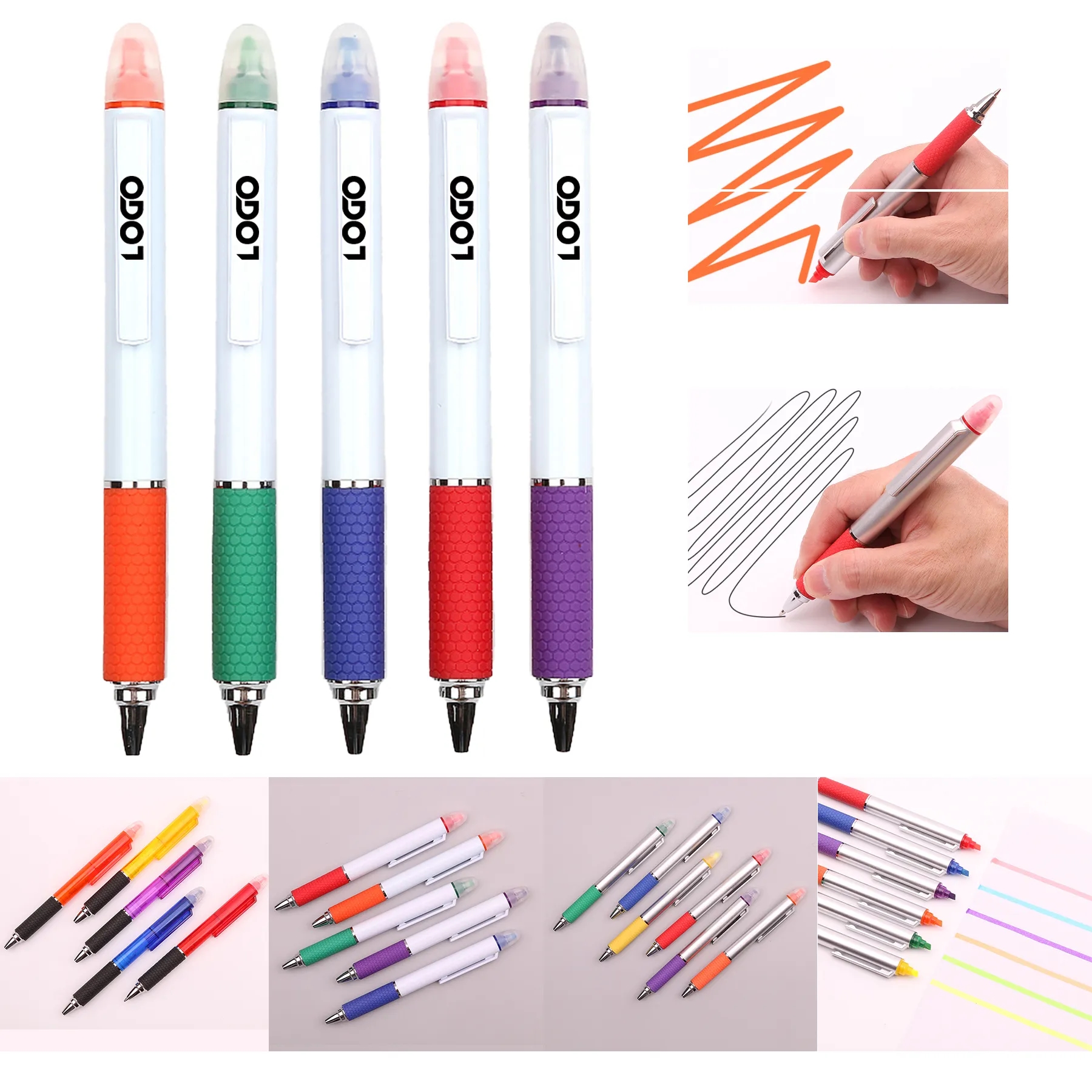 Ballpoint Pen with Highlighter 1