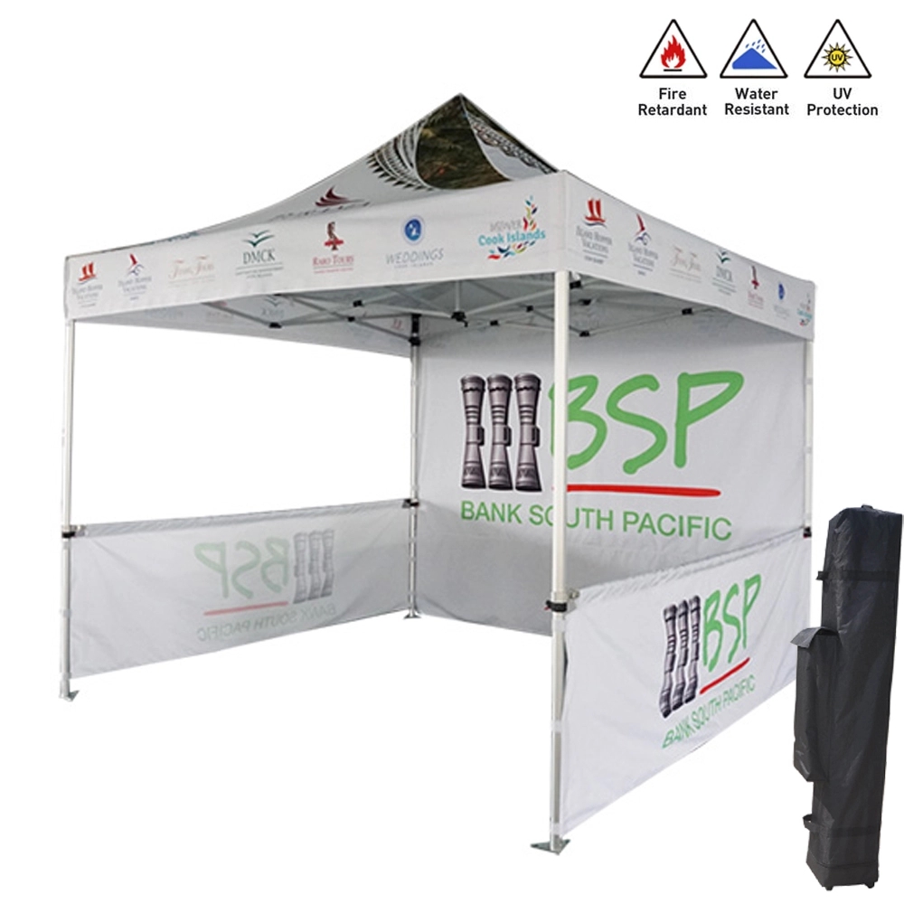 10' Heavy Duty Canopy Tent with One Full and Two Half Walls 5