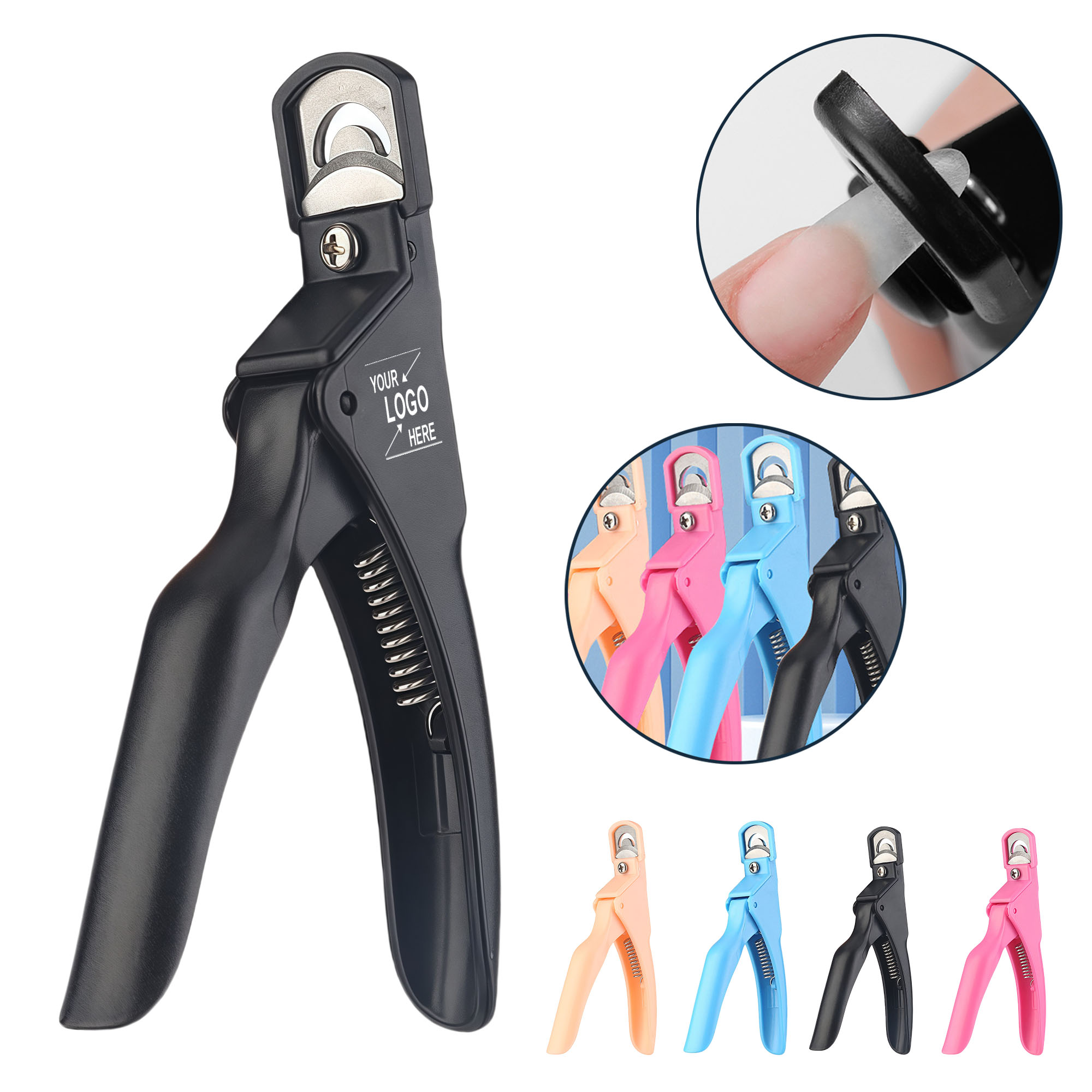 Stainless Steel Nail Clipper U Shape Cuticle Nipper Gel Nail Extension French Tip Manicure Tool. 6