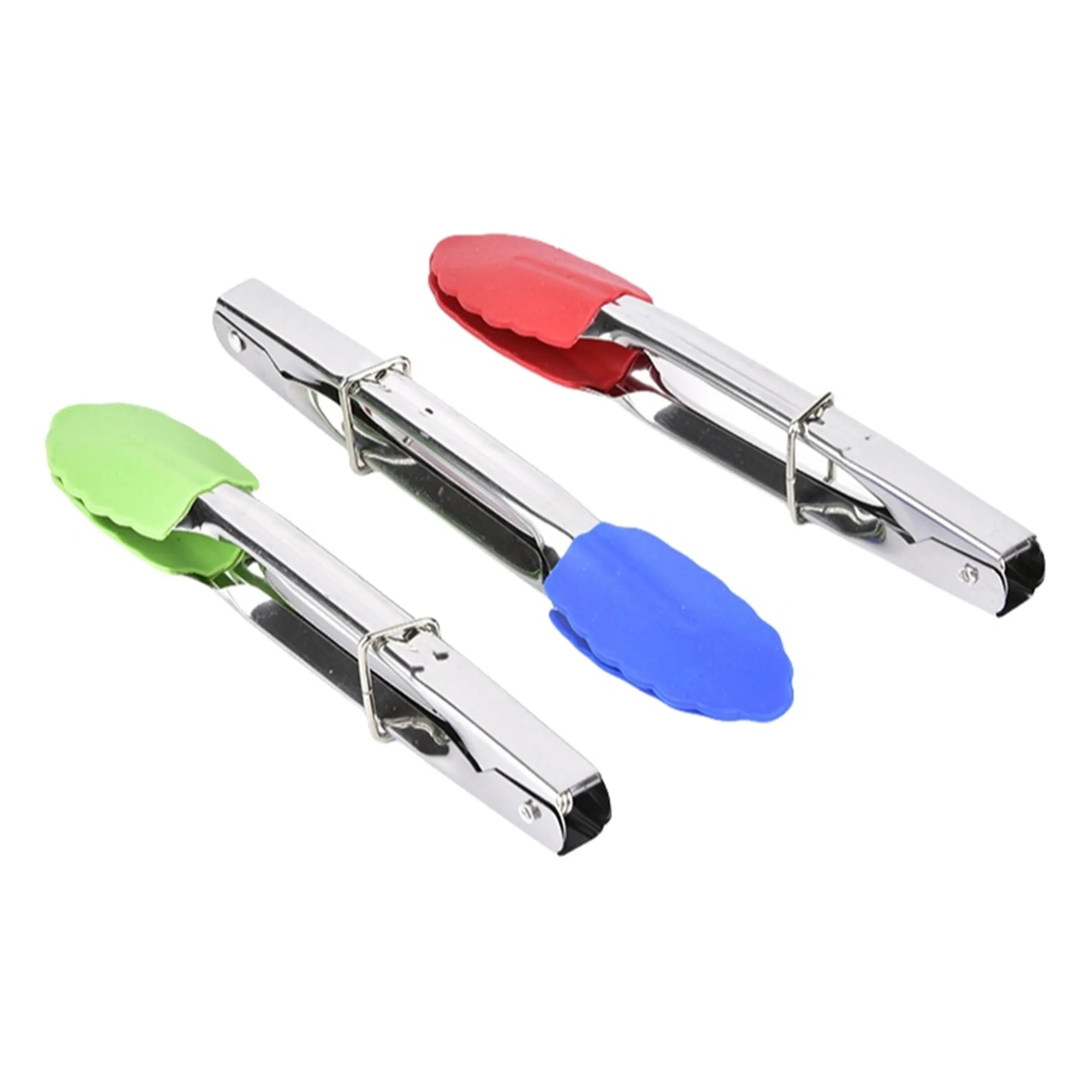 7" BBQ Silicone Tip Tongs 14