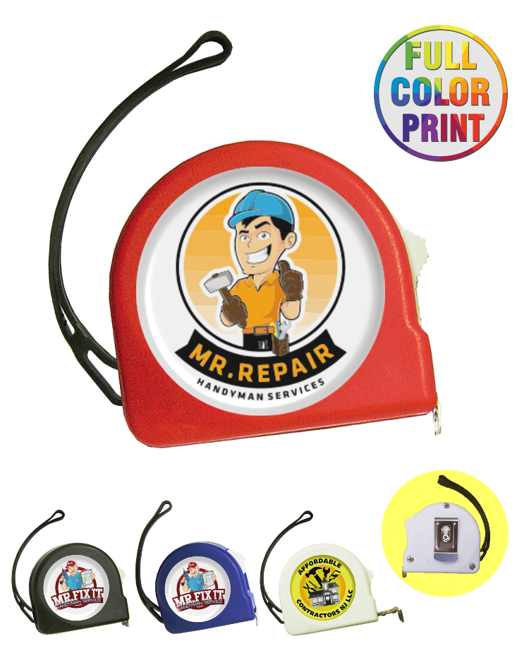 Tape Measure With Belt Clip And Wrist Strap 2