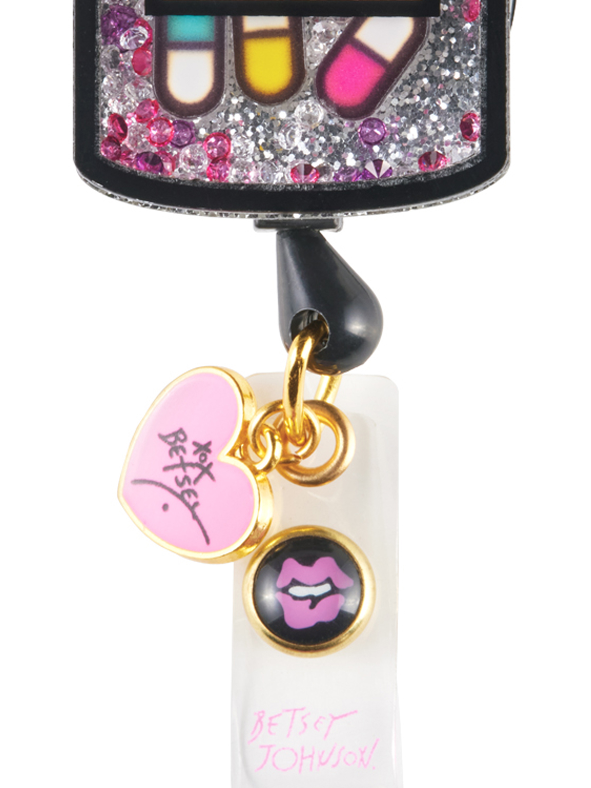 koi - Betsey Johnson - Retractable Cord With Snap Badge Holder Badge Reel 14