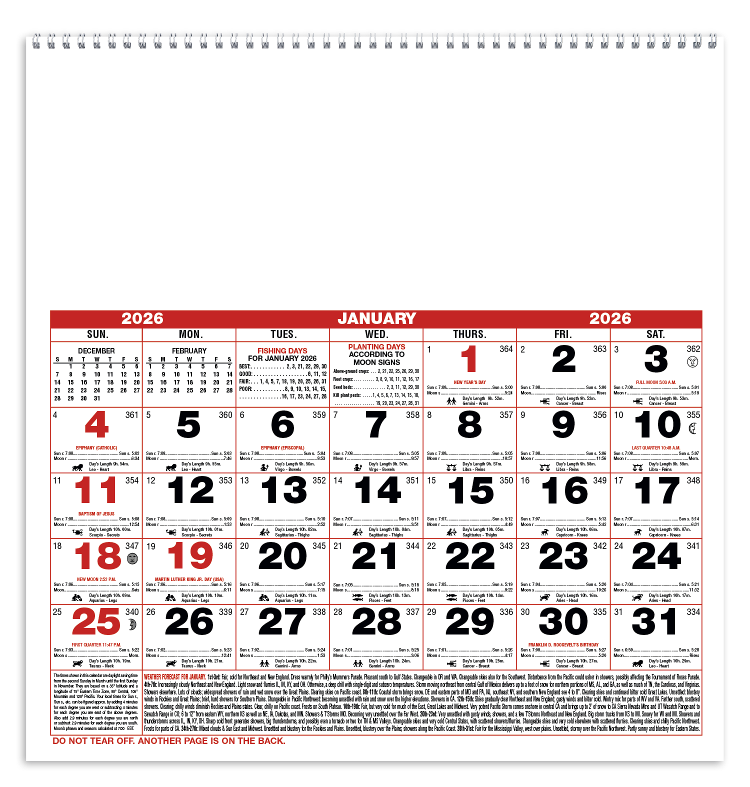 Triumph® Calendars Small Almanac 5
