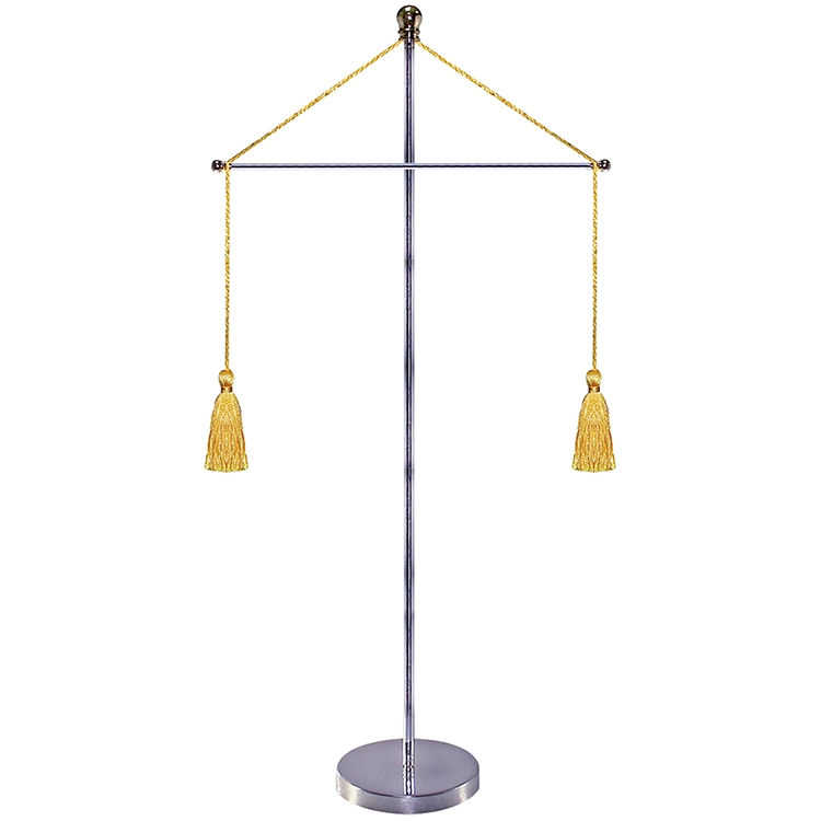 11-19.7" Metal Telescopic Flagpole with One Double Sided Banner with Hanging Cord 4