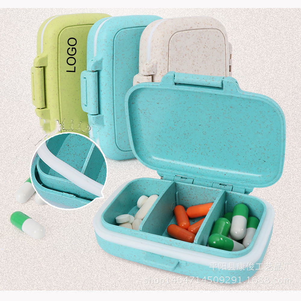 3 Removeable Compartments Pill Case Pocket Size 1