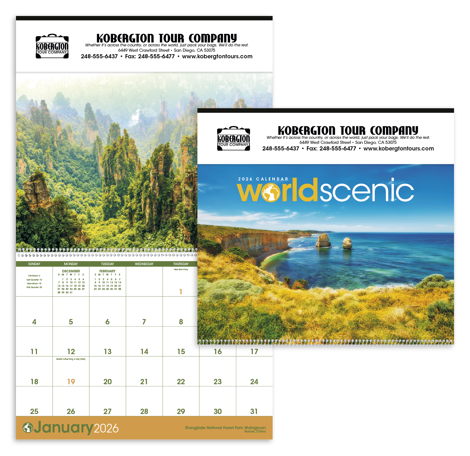 Triumph® Calendars World Scenic Calendar 9