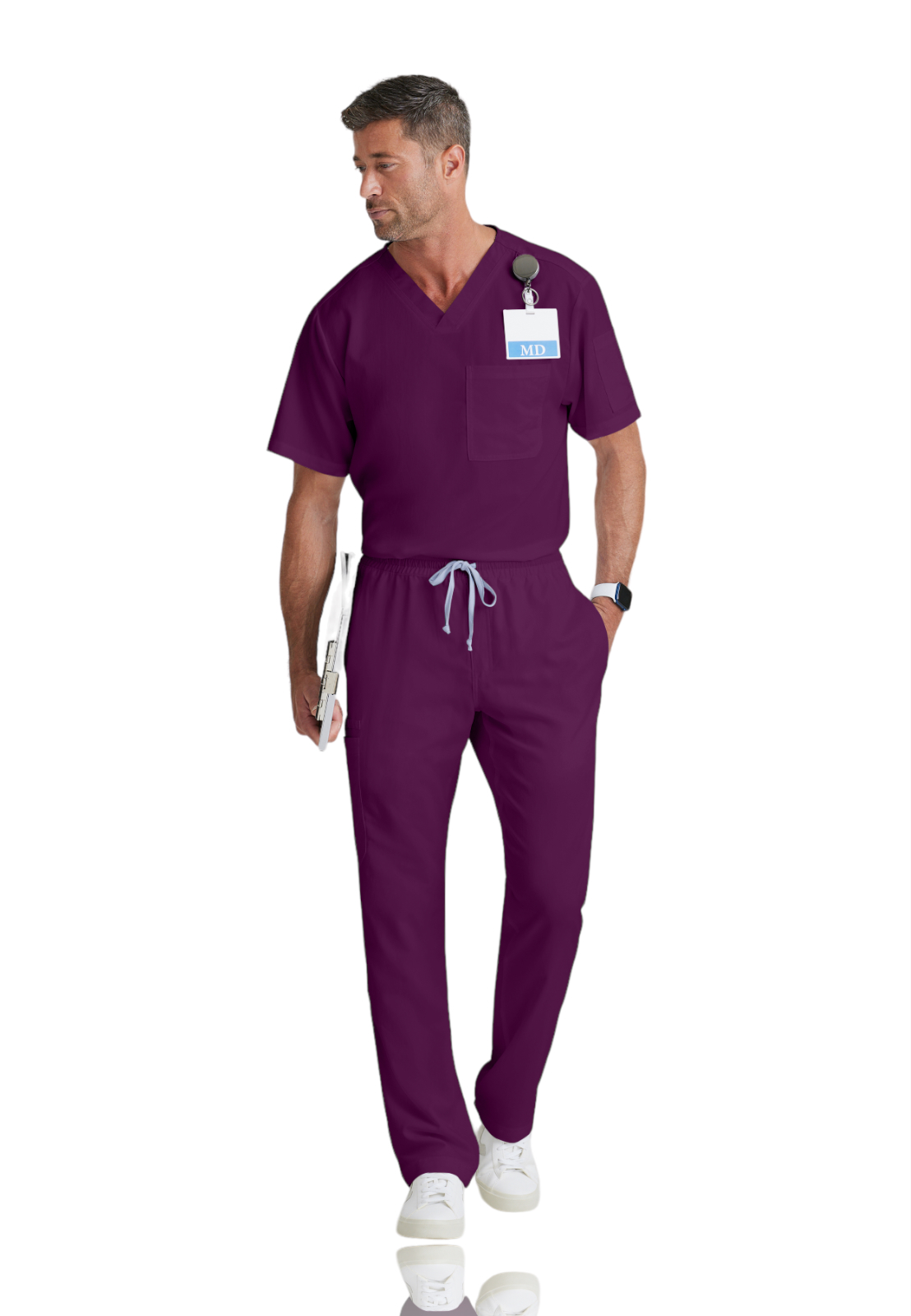 Grey's Anatomy Classic - Men's Two-Pocket V-Neck Evan Scrub Top 28