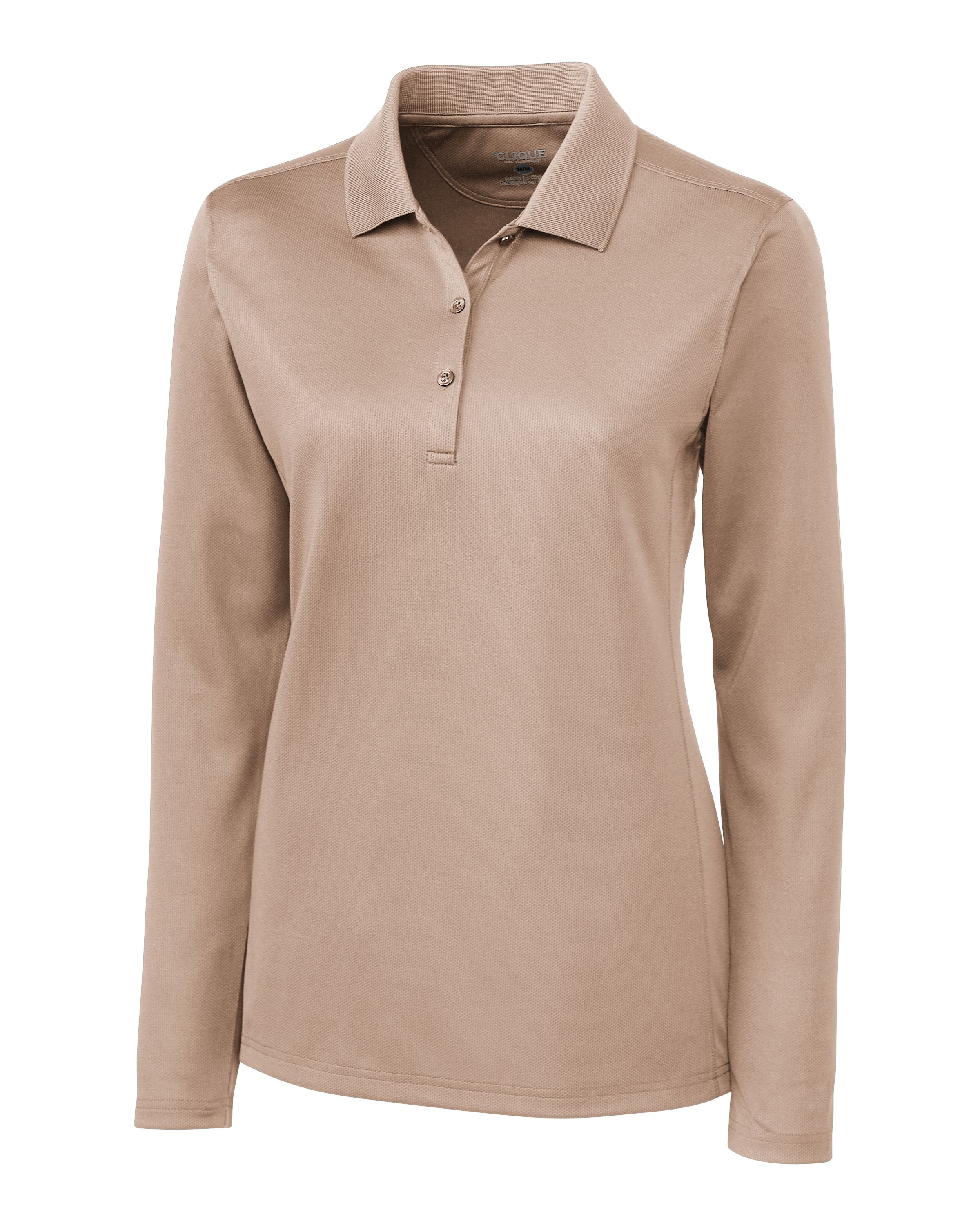 Clique Ice Pique Tech Womens Long Sleeve Polo 58