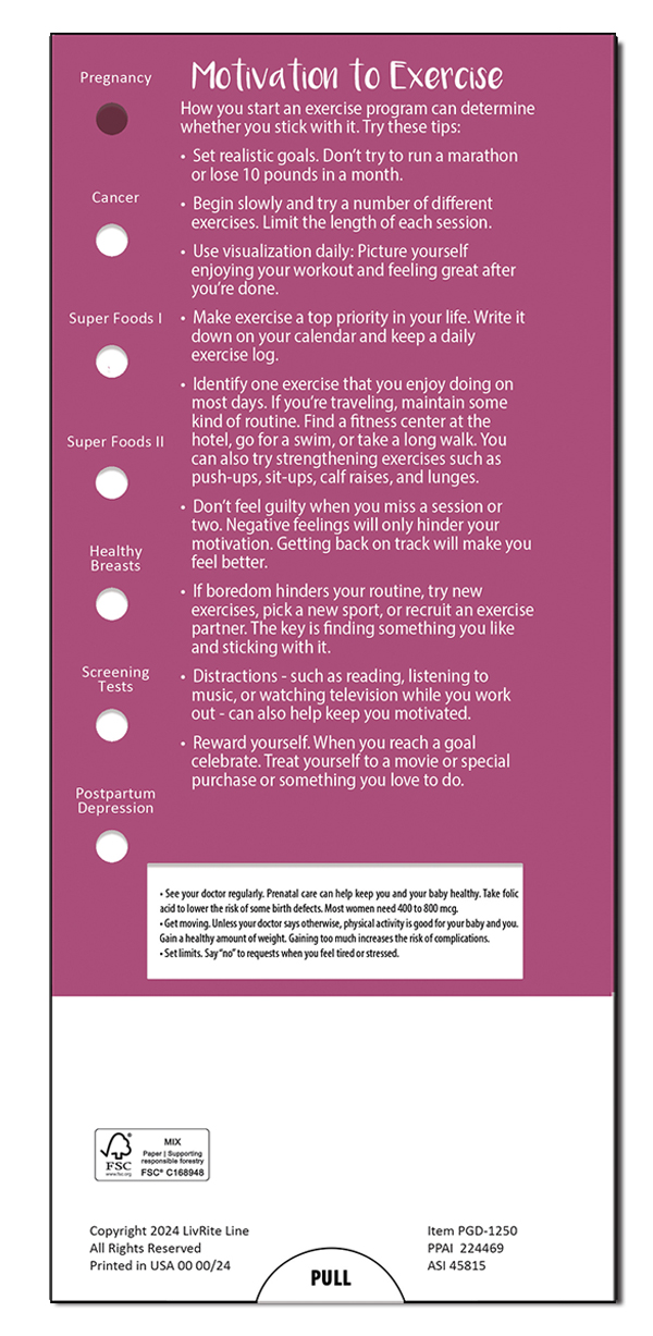 SLIDE CHART - Women's Health Slide Chart 4