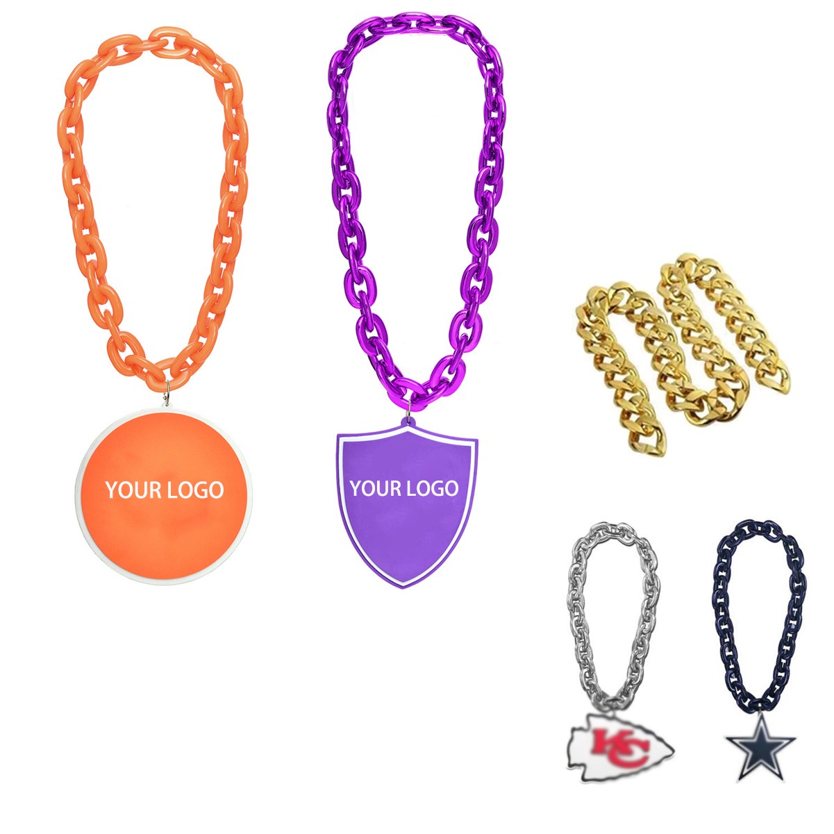 Team Logo Fan Chain Necklace 2