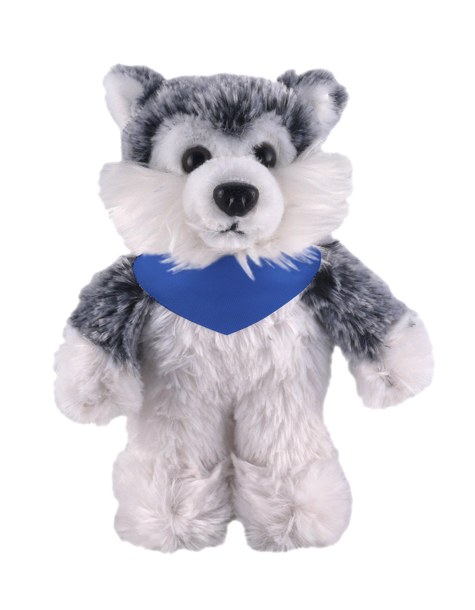 Soft Plush Stuffed Husky with Bandana 2